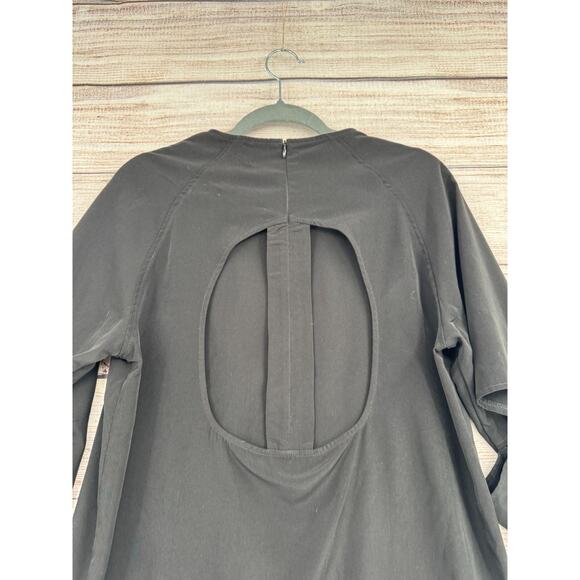 One TeaSpoon Split Elbow Open Back Sheath Mini Dress Women's Size XXS Black - Picture 3 of 14